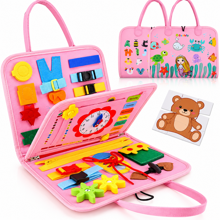 Dressing & Learning Activity Board
